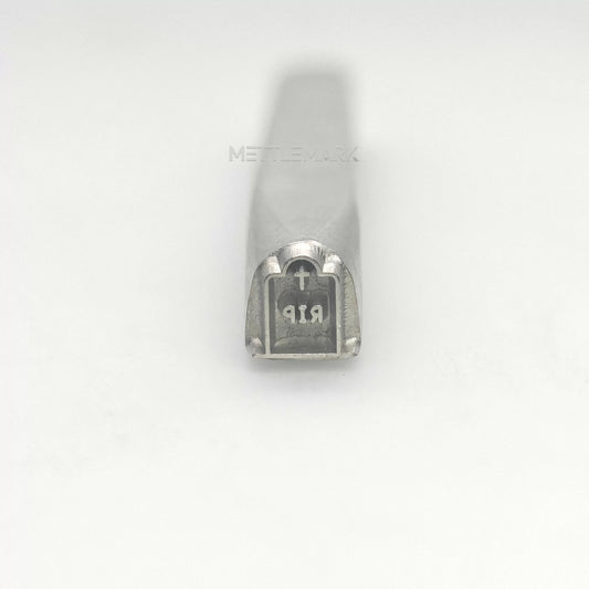 Custom Metal Stamp Halloween Cross Tombstone 7 Symbol Metal Design Stamp - Memk-0010
