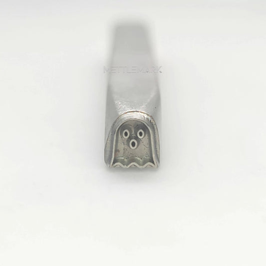 Custom Metal Stamp Halloween Ghost 2 Symbol Metal Design Stamp - Memk-0021