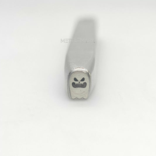 Custom Metal Stamp Halloween Ghost 4 Symbol Metal Design Stamp - Memk-0023