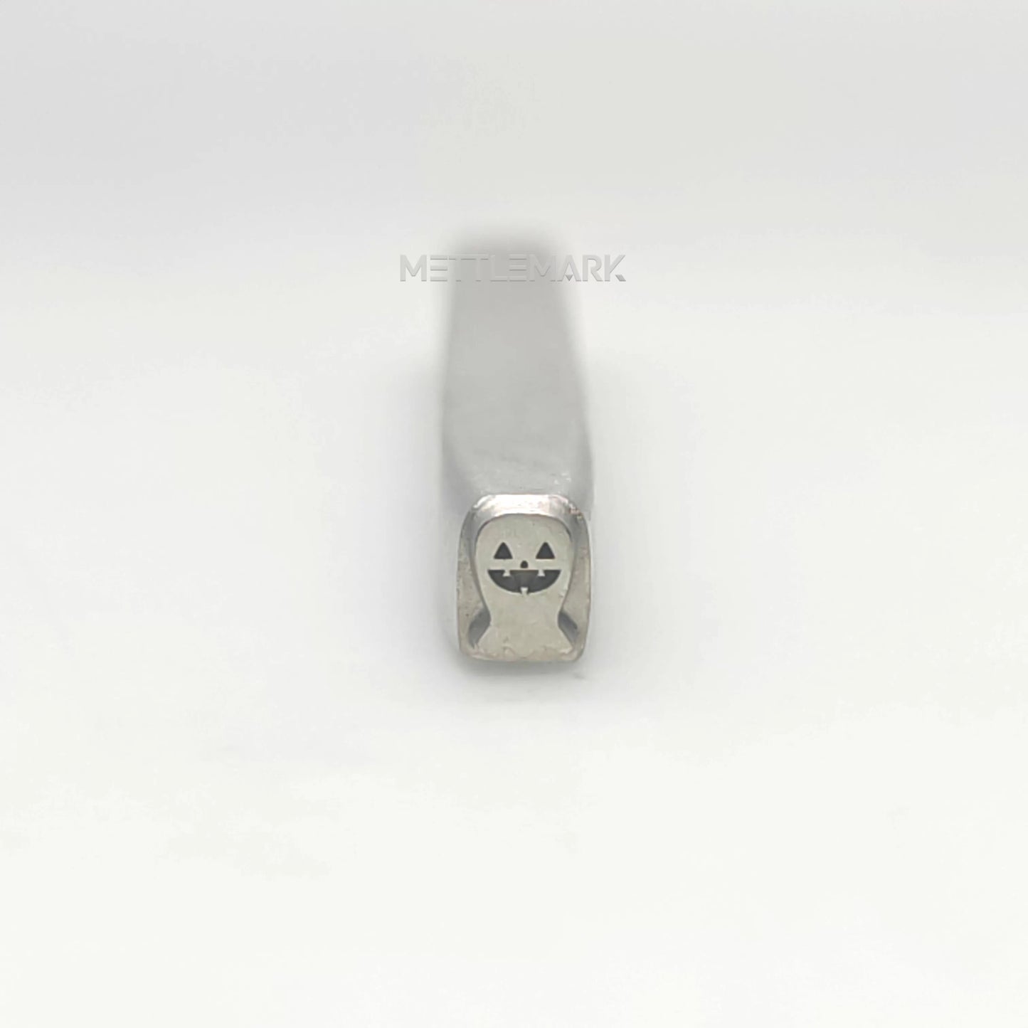 Custom Metal Stamp Halloween Jack-o'-Lantern beneath the White Robe - Memk-0079