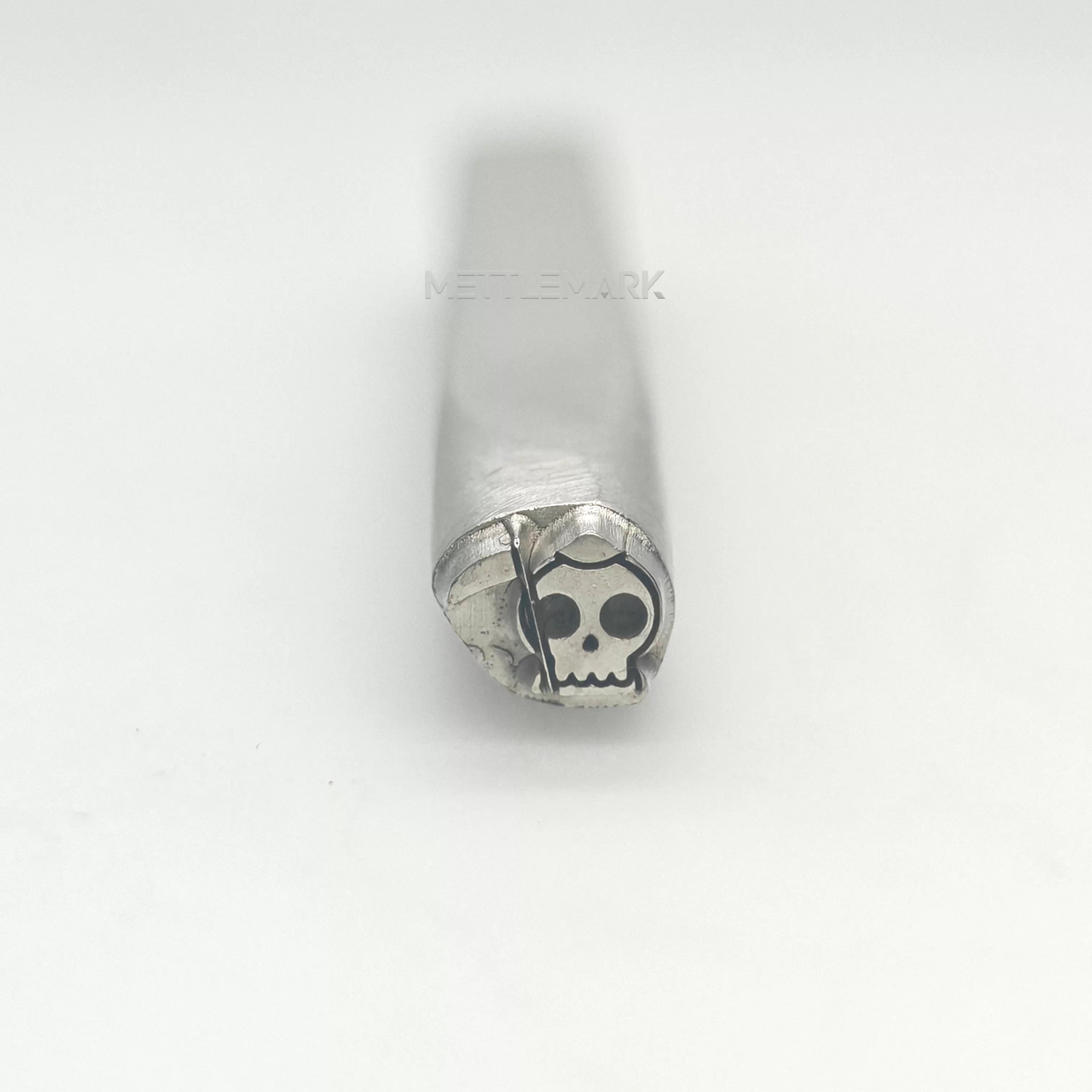 Custom Metal Stamp Halloween Grim Reaper Symbol Metal Design Stamp - Memk-0034