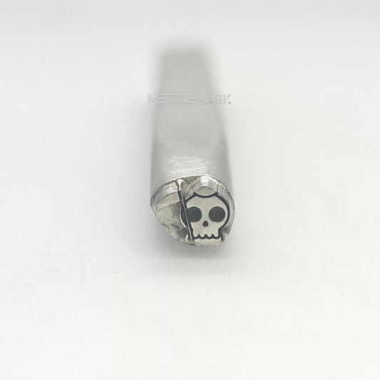 Custom Metal Stamp Halloween Grim Reaper Symbol Metal Design Stamp - Memk-0034