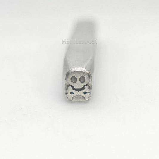 Custom Metal Stamp Halloween Pirate Skull 1 Symbol Metal Design Stamp - Memk-0035