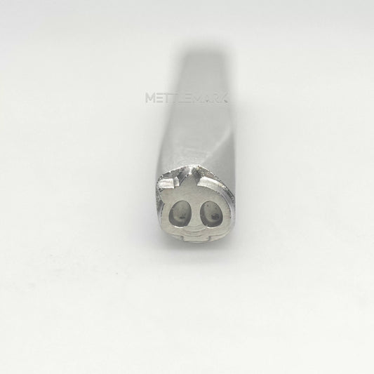 Custom Metal Design Stamp Halloween Skull Cover 1 Symbol Metal Design Stamp - Memk-0072