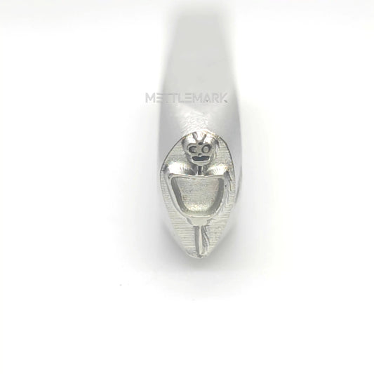 Custom Metal Design Stamp Halloween Skull Wand - Memk-0075