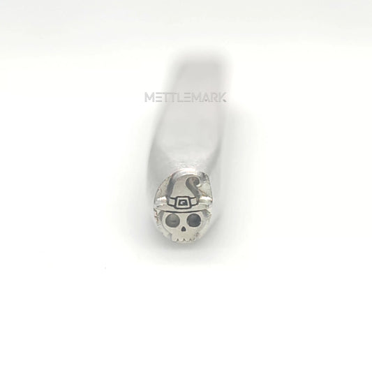 Custom Metal Design Stamp Halloween Skull Witch - Memk-0074