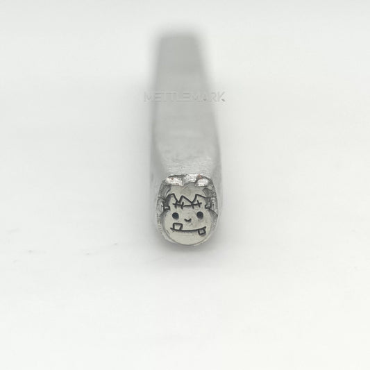 Custom Metal Stamp Halloween Trickster Elf Symbol Metal Design Stamp - Memk-0031
