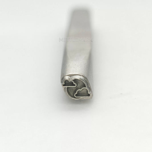 Custom Metal Stamp Leisure Sun & White Cloud 1 Symbol Metal Design Stamp - Memk-0201