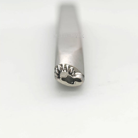 Custom Metal Stamp Leisure Sun & White Cloud 2 Symbol Metal Design Stamp - Memk-0202