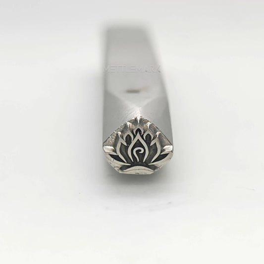 Custom Metal Design Stamp Lotus - Memk-1039