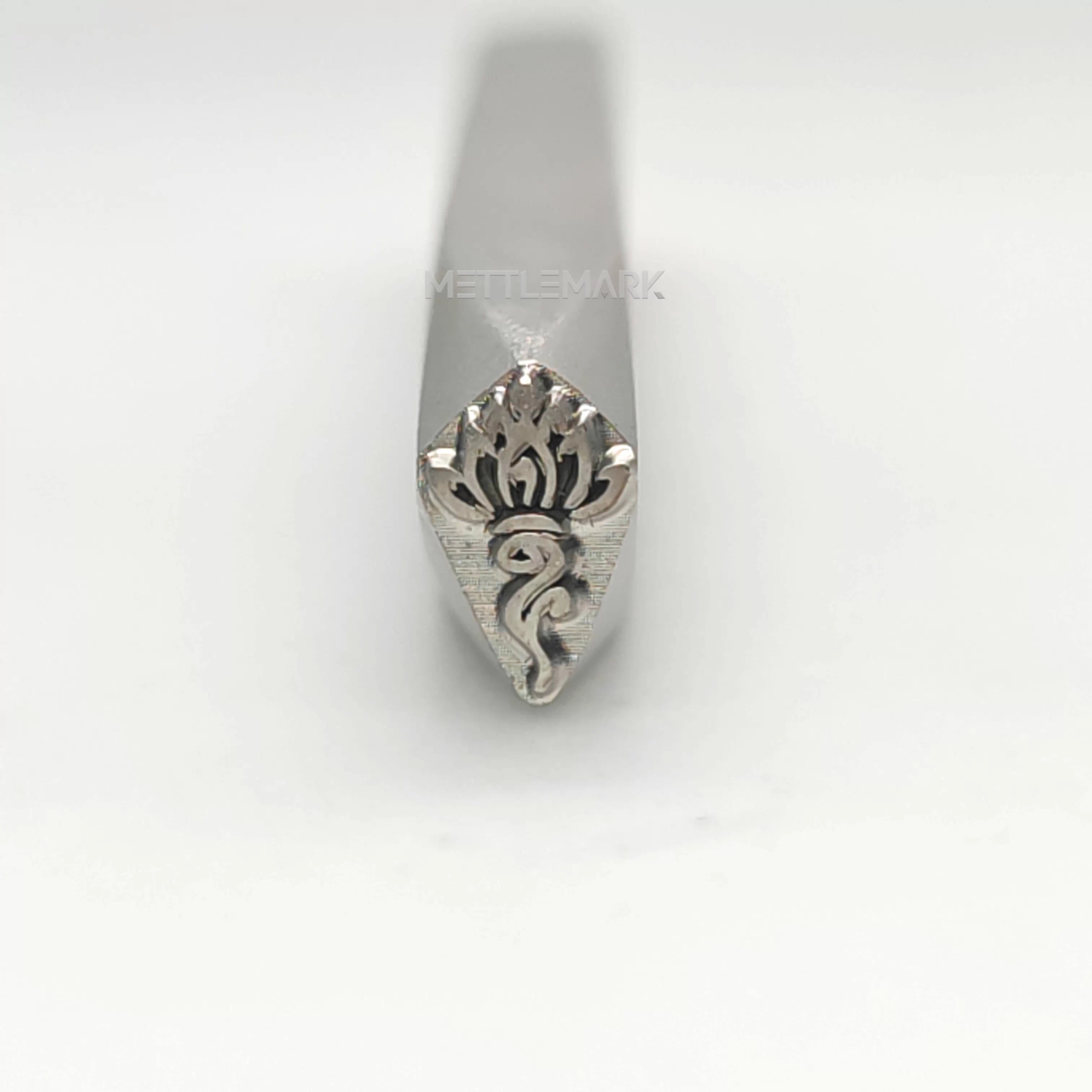 Custom Metal Design Stamp Cloud Lotus - Memk-1041