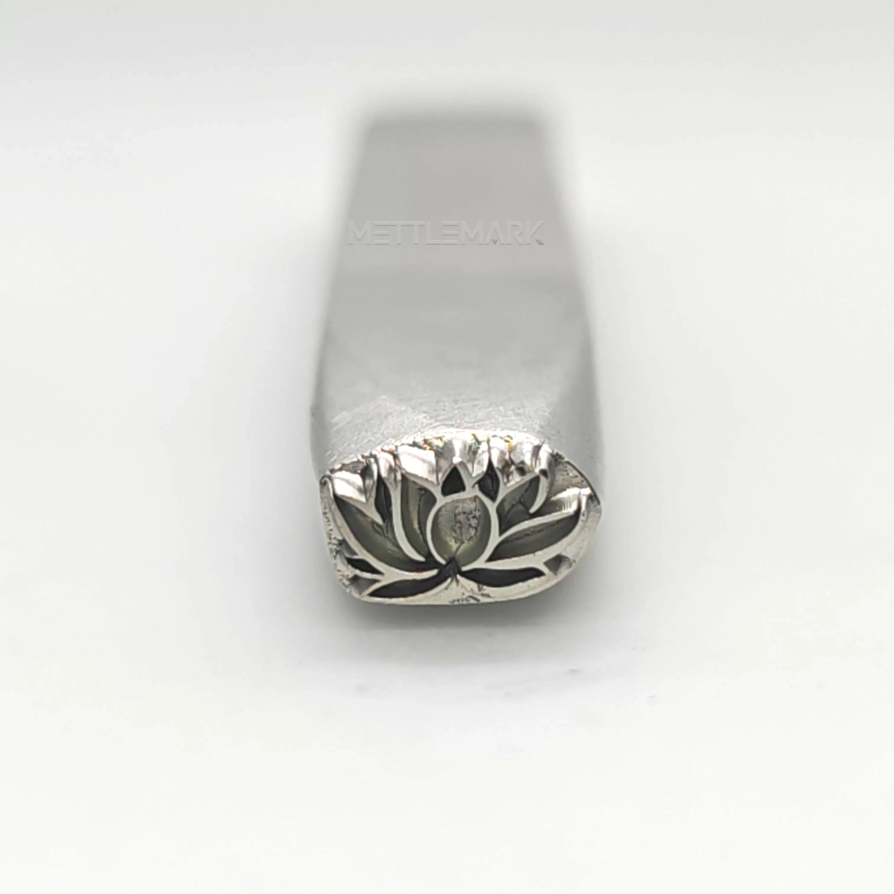 Custom Metal Design Stamp Lotus - Memk-1008
