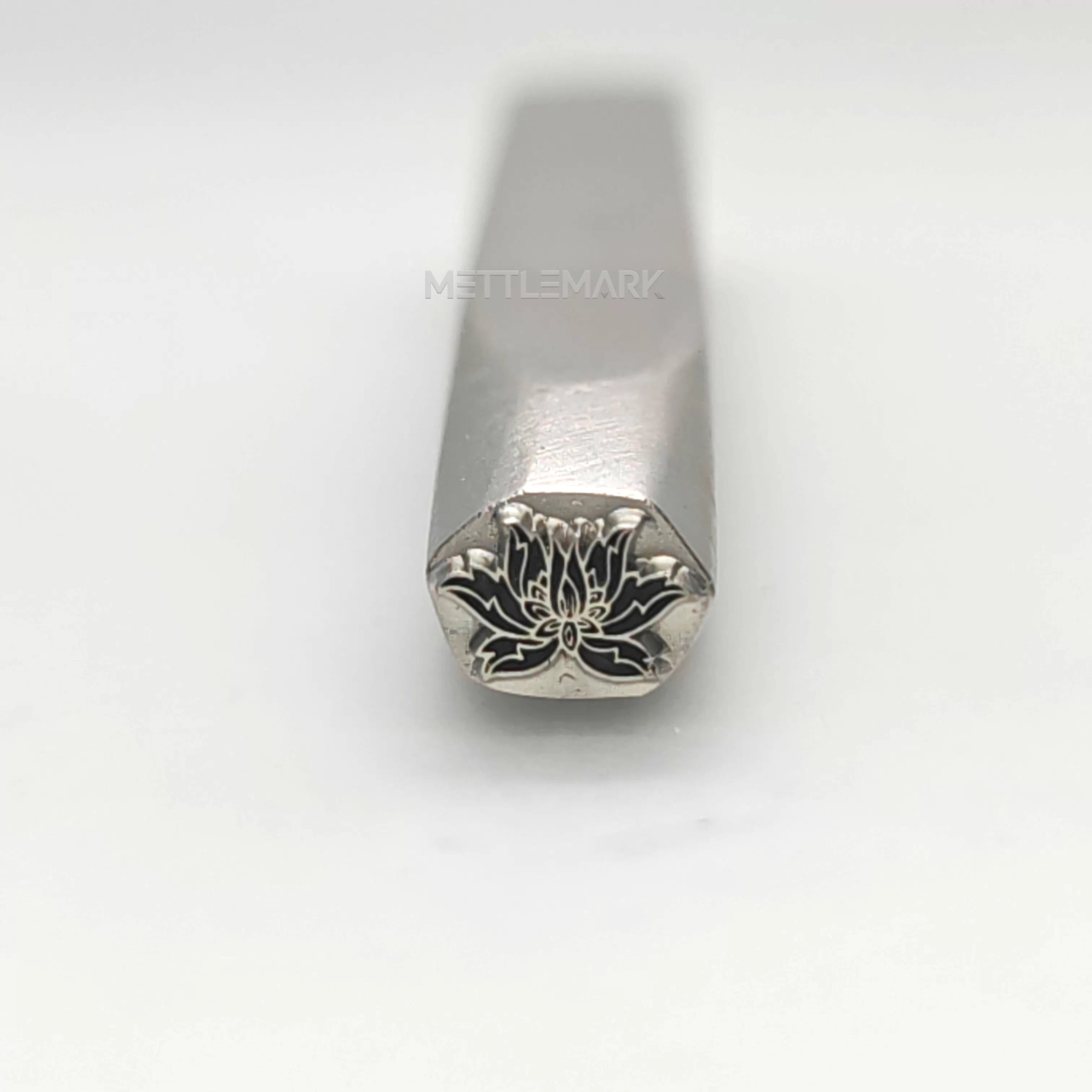 Custom Metal Design Stamp Lotus Symbol - Memk-1010