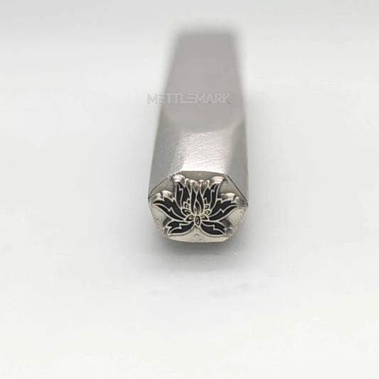 Custom Metal Design Stamp Lotus Symbol - Memk-1010