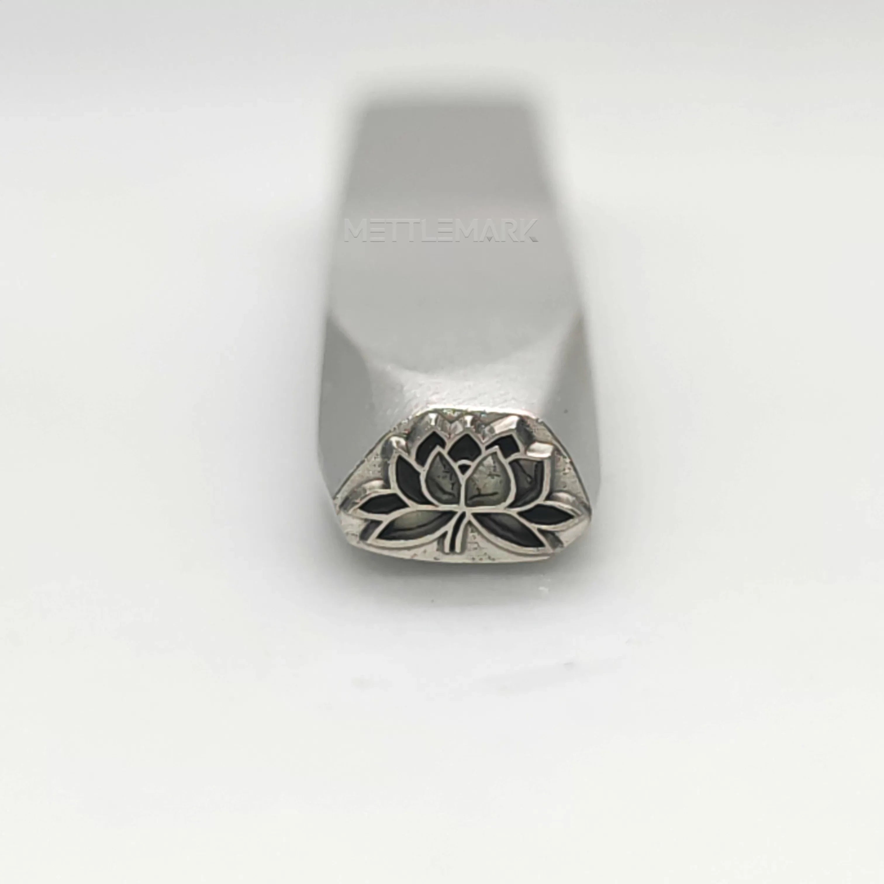 Custom Metal Design Stamp Lotus - Memk-1014