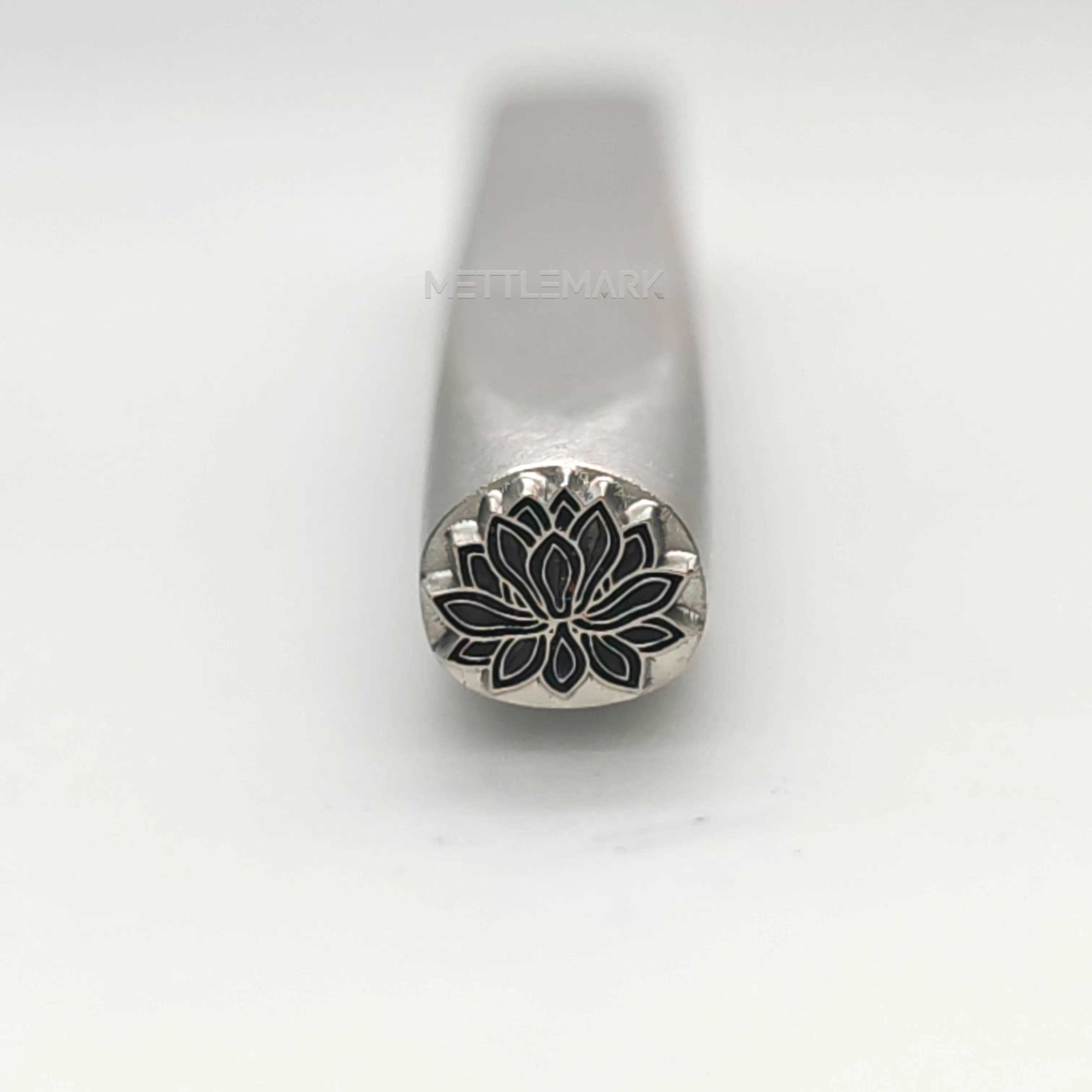 Custom Metal Design Stamp Lotus - Memk-1006