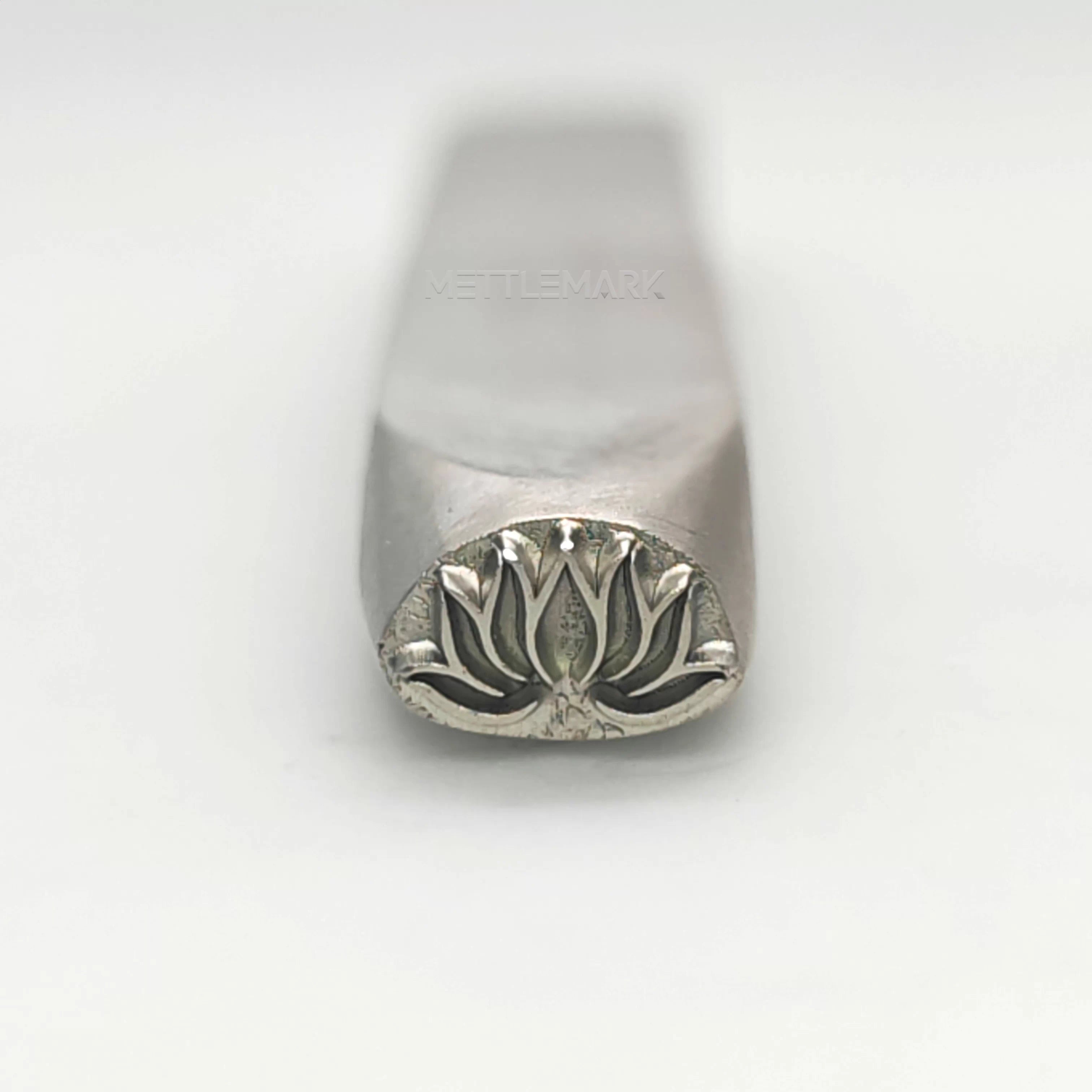 Custom Metal Design Stamp Lotus Symbol - Memk-1030