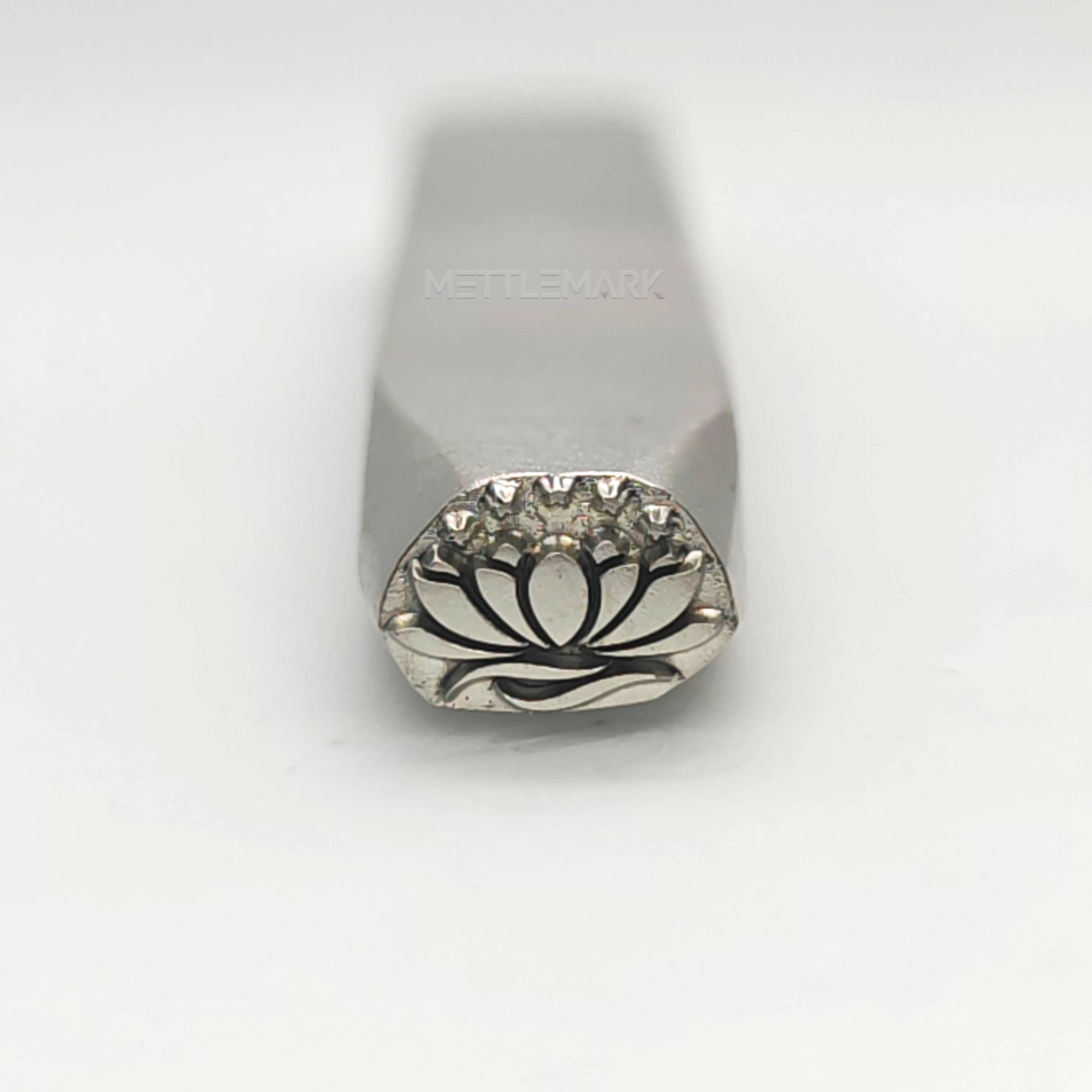 Custom Metal Design Stamp Lotus Symbol - Memk-1032