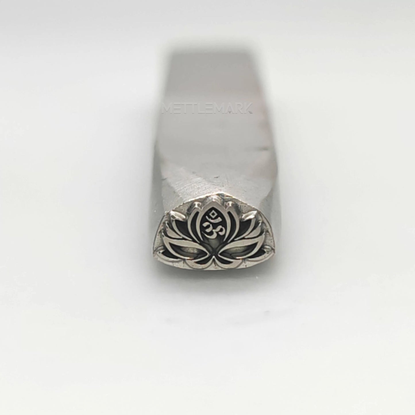 Custom Metal Design Stamp Lotus And Mantra Symbol - Memk-1035