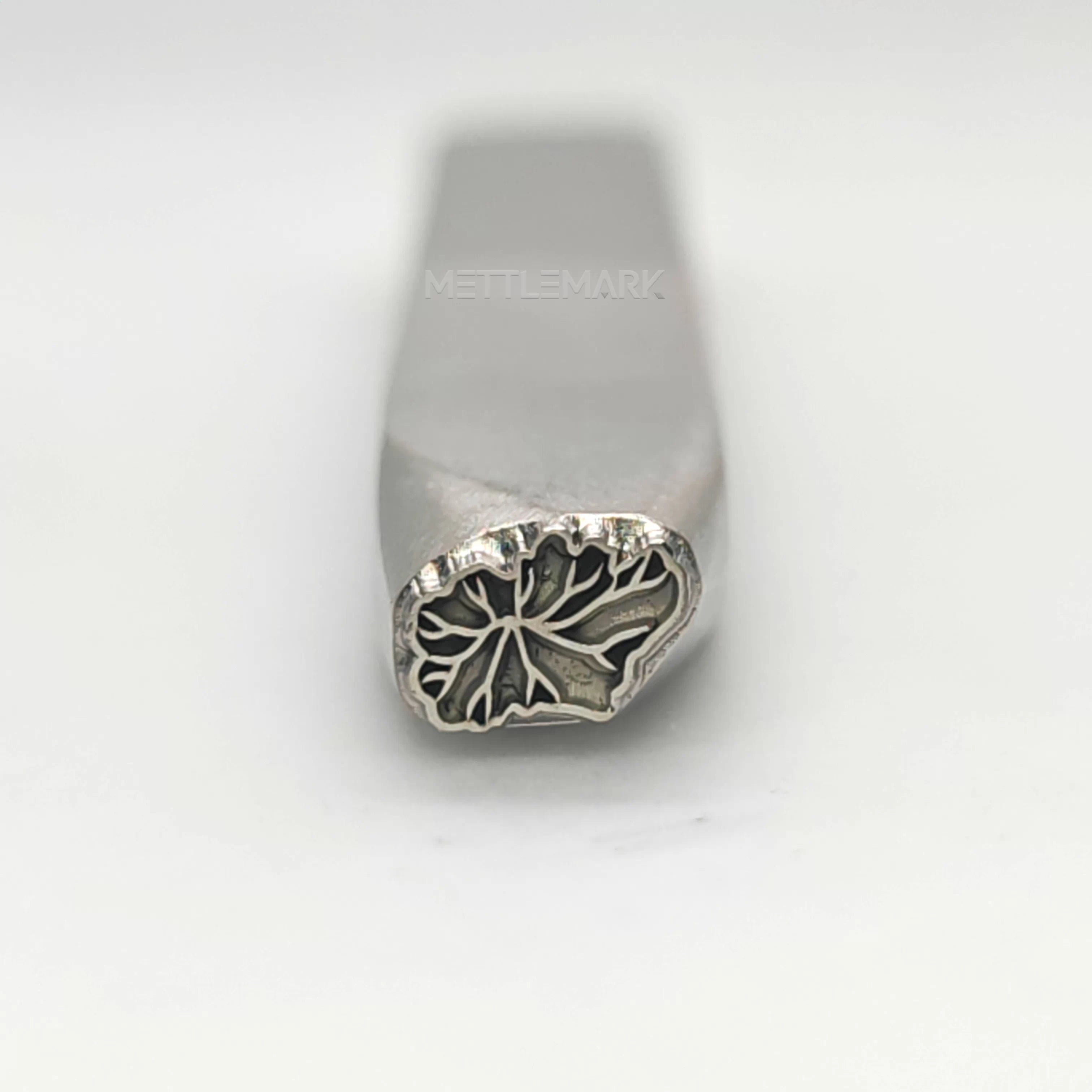 Custom Metal Design Stamp Lotus Leaf - Memk-1043