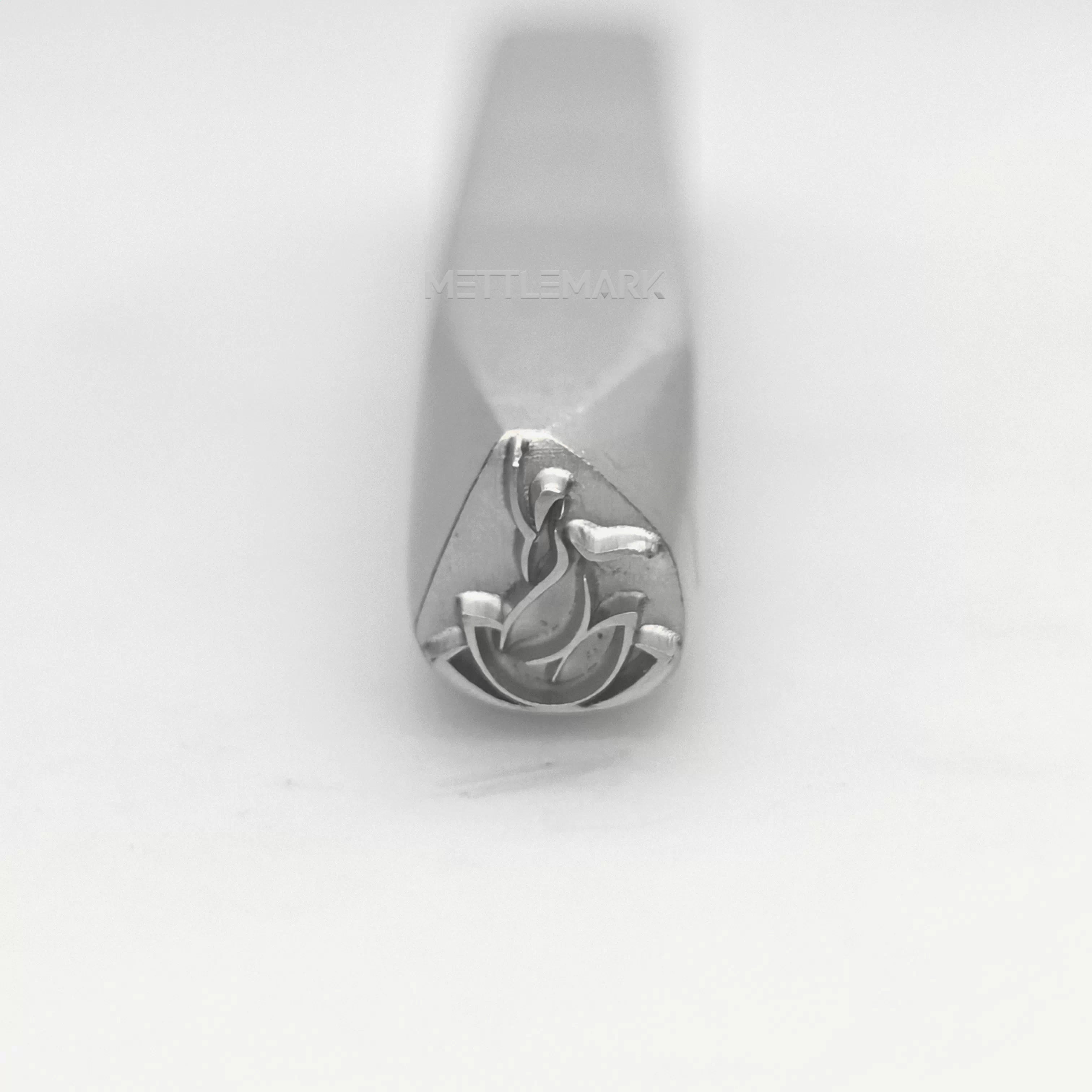 Custom Metal Design Stamp Non-Form Buddha in the Lotus - Memk-1038