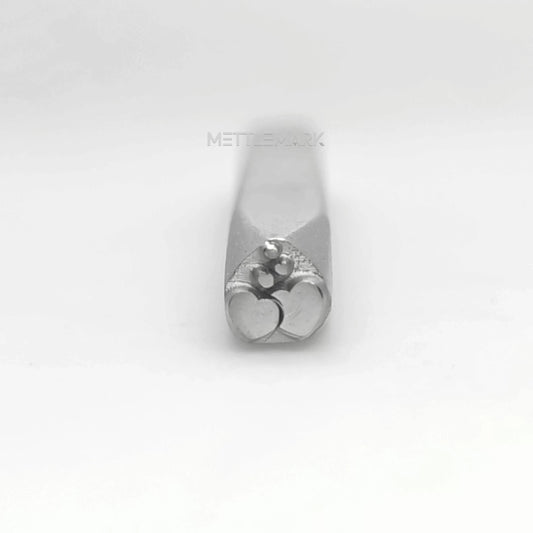 Custom Metal Design Stamp Love Heart 5 Hearts - Memk-0741