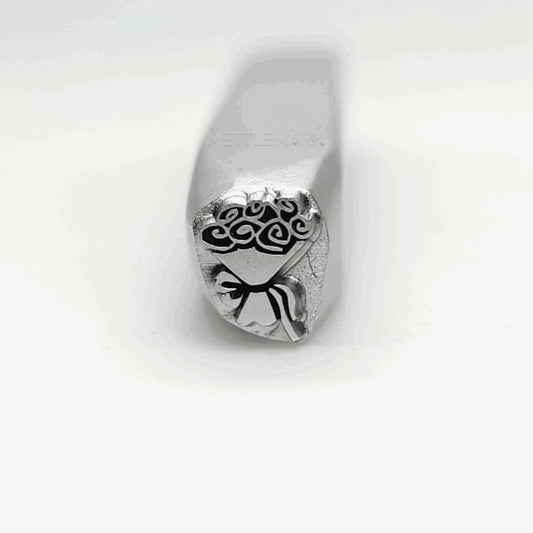 Custom Metal Design Stamp Love Rose Bouquet Symbol - Memk-0745