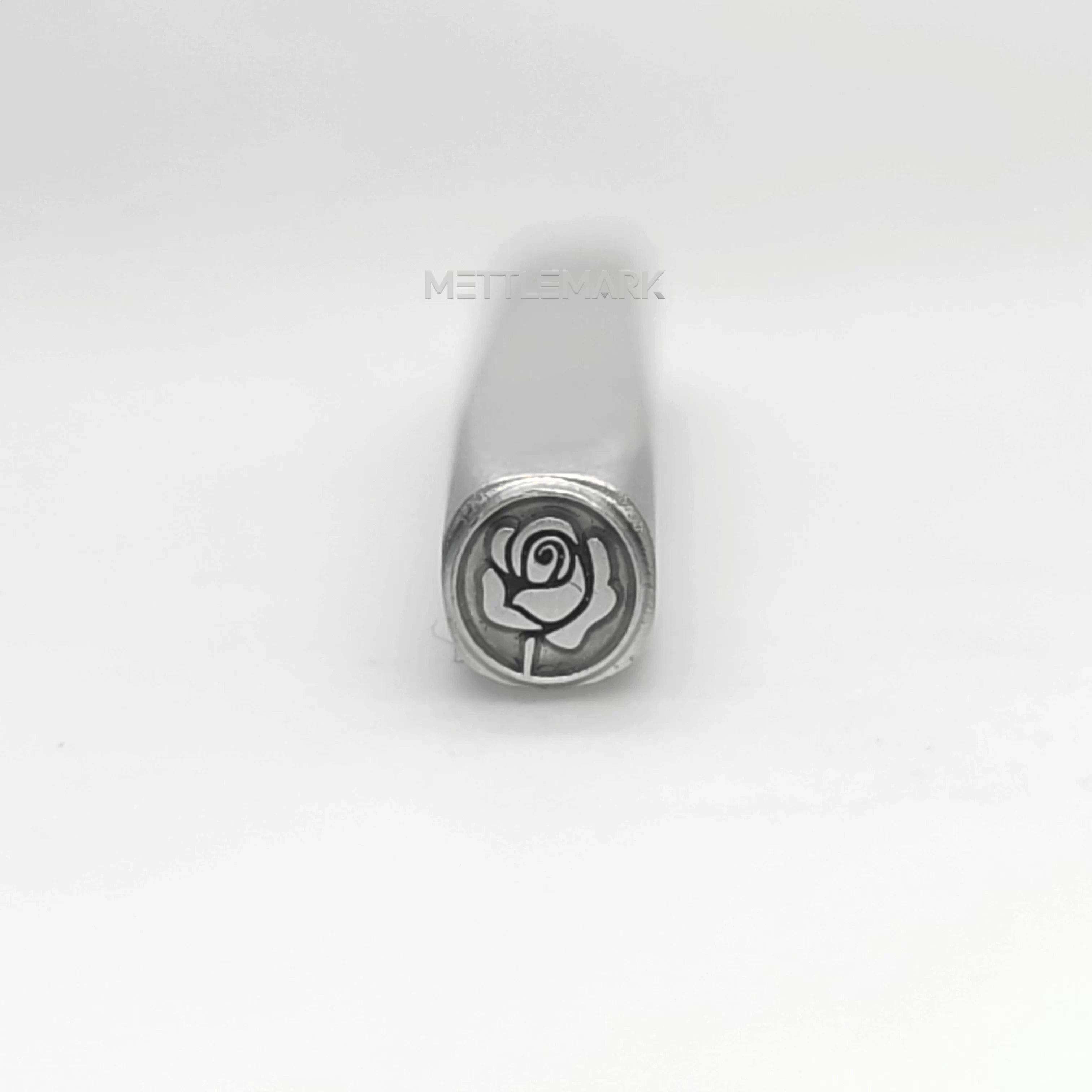 Custom Metal Design Stamp Love Rose Symbol - MC-0744