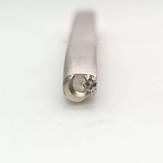 Custom Metal Design Stamp Moon And Stars Crescent - MC-0670