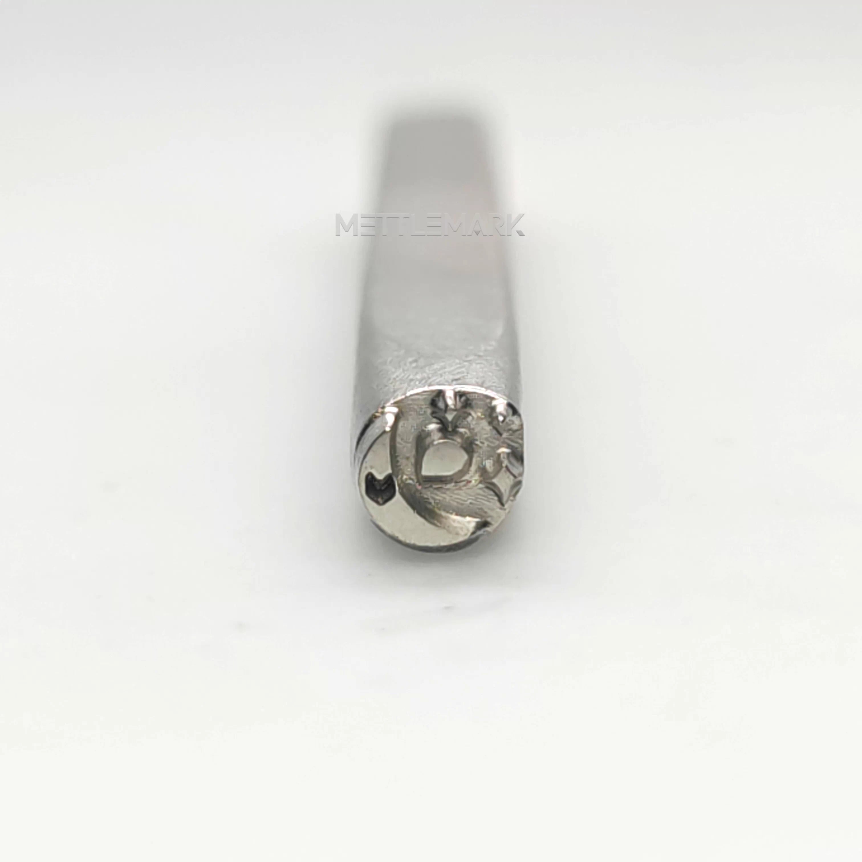 Custom Metal Design Stamp Moon And Stars with Heart & Crescent