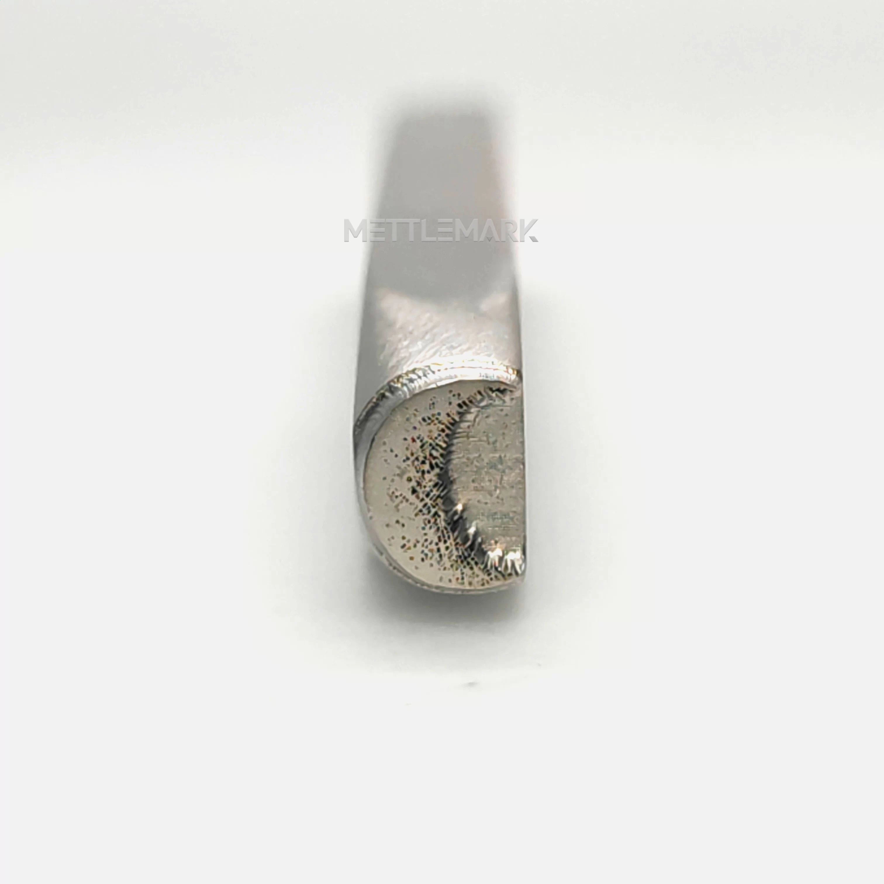 Custom Metal Design Stamp Moon with Shadow - Memk-0665