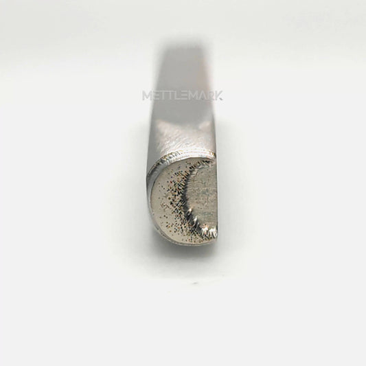 Custom Metal Design Stamp Moon with Shadow - Memk-0665