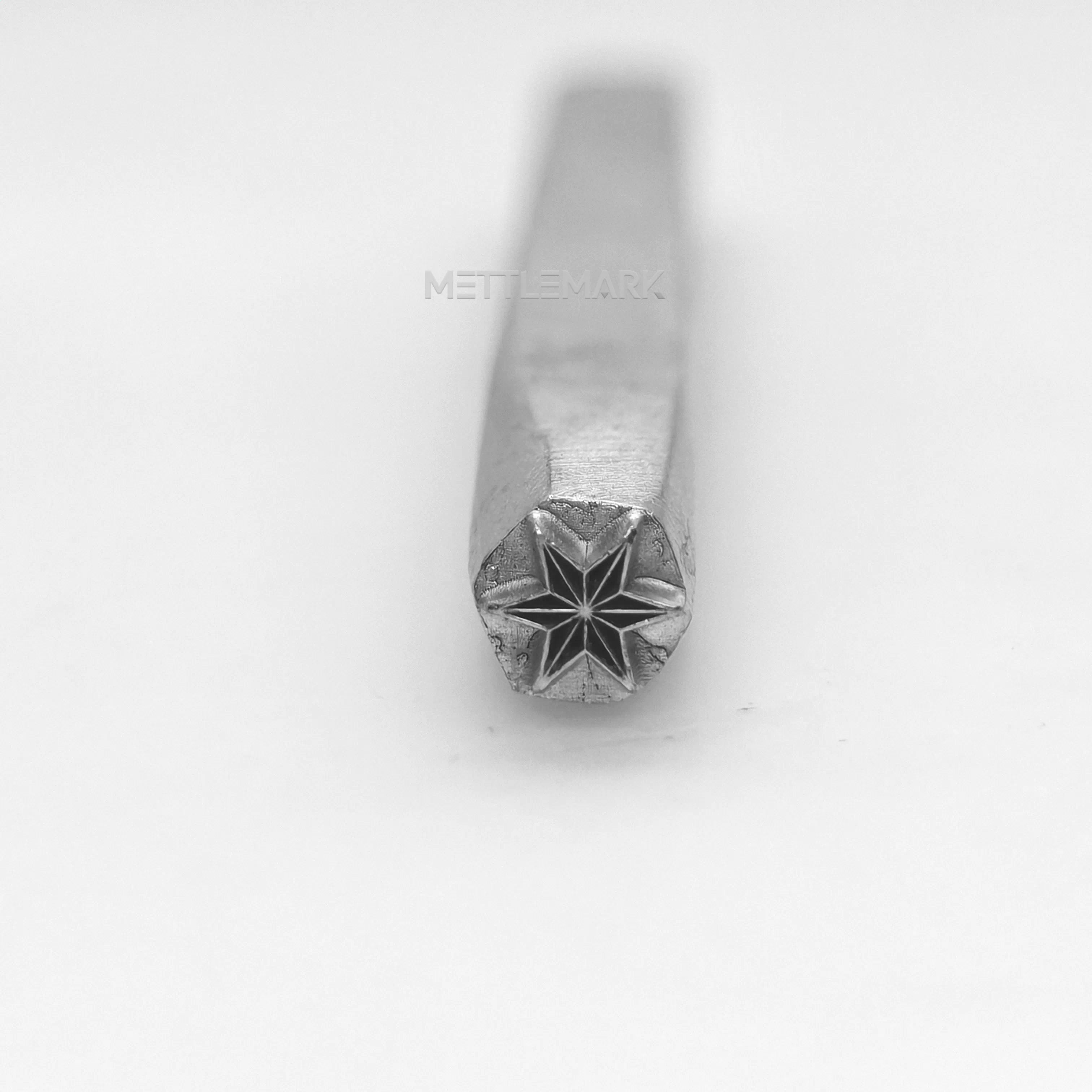 Custom Metal Design Stamp Six-Pointed Star - Memk-0638