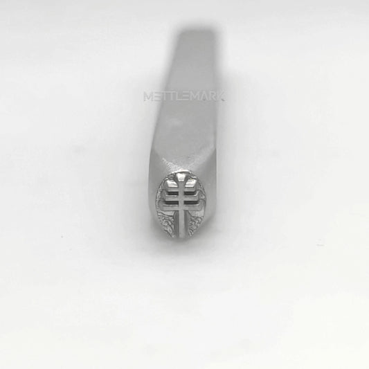 Custom Metal Stamp Symbols Cross Pattern 1 Symbol Metal Design Stamp - Memk-0930
