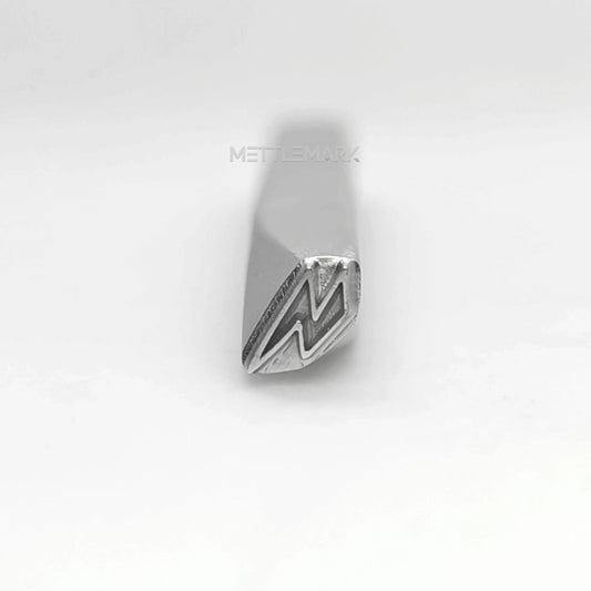 Custom Metal Stamp Symbols Lightning & Hollow Symbol Metal Design Stamp - Memk-0958