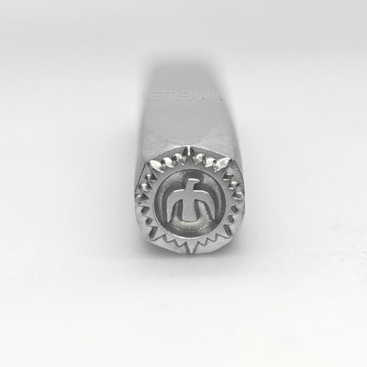 Custom Metal Design Stamp Goro Takahashi Eagle In Sunray - Memk-1191