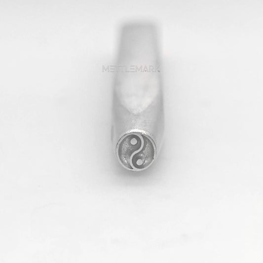 Custom Metal Design Stamp Tai Chi Philosophy Symbol Emptiness and Fullness - Virtual and Real - Memk-1134