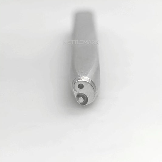 Custom Metal Design Stamp Tai Chi Philosophy Symbol Emptiness and Fullness - Virtual and Real - Memk-1135