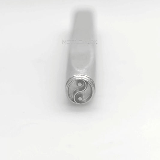 Custom Metal Design Stamp Tai Chi Philosophy Symbol Emptiness and Fullness - Virtual and Real - Memk-1136