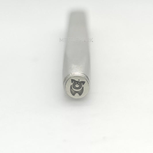 Custom Metal Design Stamp Animals Piggy - MC-0383